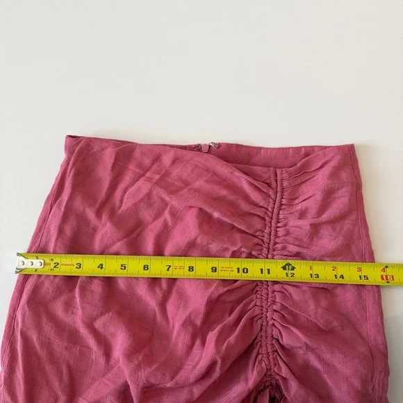 Lulus Deluxe Details Drawstring Ruched Ruffle Mini Skirt Sz S - Picture 6 of 11